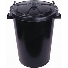 Wickes Heavy Duty Black Dustbin - 90L