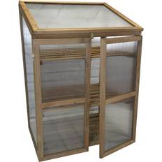 Wooden Framed Polycarbonate Growhouse Mini Greenhouse