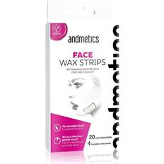 Hair Removal Products Andmetics Facial care Wax Strips Face Wax Strips 20 Wax Strips + 4 Care Wipes