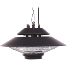 Beliani Hanging Patio Heater Black 1500 Garden Ceiling Merapi