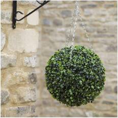 Artificial Plants Smart Garden Realistic Artificial Hanging Topiary 40cm Boxwood Ball Artificial Plant