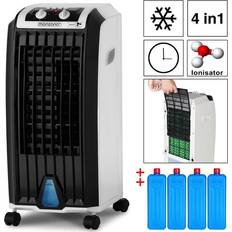 Luftbefeuchter Monzana Humidifier 4in1 5 L Tank Timer 3 Levels Mobile Air Conditioner Fan Air Conditioner Ionizer Air Cooler