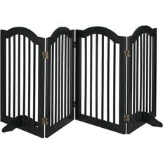 Sicherheit für Kinder Relaxdays Safety Gate, FreeStanding Barrier, Protectiion Fence with Feet, for Children & Pets, HW: 92 x 205 cm, Black