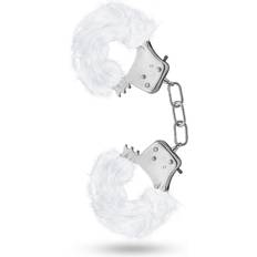 Hvid Lænker Sexlegetøj Blush Novelties Temptasia Plush Fur Cuffs White Handcuffs