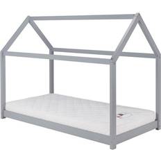 90cm House Bed Grey