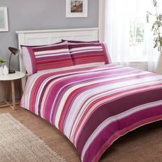 Rapport Furnishings Stratos Flannelette Duvet Cover Purple, Pink (200x200cm)