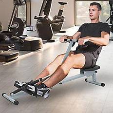 Remi Homcom Rowing Machine W/ Monitor-Grey/Black