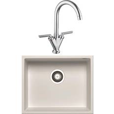 Under Mount Kitchen Sinks Enza Single Bowl White Undermount Granite Kitchen