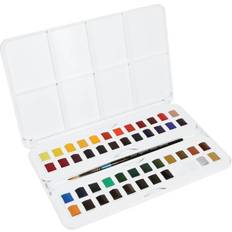 Paint Daler Rowney Aquafine Watercolor Paint Half Pan Studio Set of 48