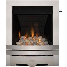 Wood Stoves on sale Focal Point Lulworth Brushed Stainless Steel Effect Gas Fire Fpfbq311