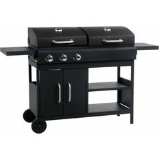 Combo grill Gas Charcoal Combo Grill with 3 Burners