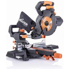 Bevel Capacity Mitre Saws Evolution R185SMS 185mm Sliding Compound Mitre Saw With tct Multi-Material Cutting Blade (230V)