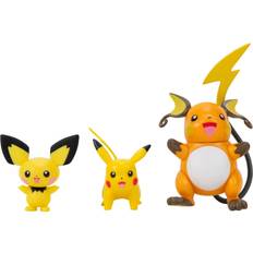 Pokémon Figurines d'action Pokémon Pichu Pikachu Raichu Evolution Multipack Style 2