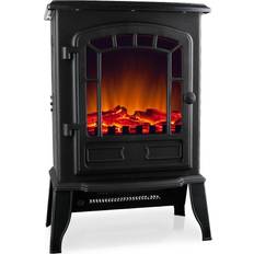 Deuba Elektrische Kachel Zwart 2000W met Verwarming 56,5x24x39cm