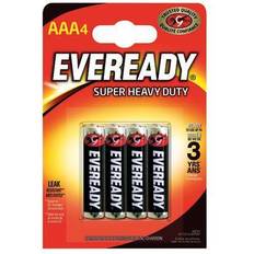 Eveready Super Heavy Duty AAA Batteries (Pack of 4) RO3B4UP