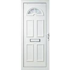 Doors B&Q Sunrise External Door Obscure Glass R, L (84x205.5cm)