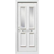 Doors B&Q 4 Panel External Door Frosted Glass R (84x205.5cm)