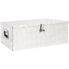 Silver Storage Boxes vidaXL Aluminum Storage Box