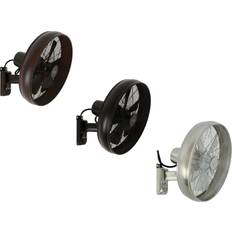 Black Wall-Mounted Fans Beacon Lighting air 213125 Väggfläkt BREEZE 55W/230V svart/brun