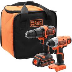 Black & Decker Set Black & Decker BCK21S1S-QW, Borr med pistolgrepp, Batteri, 18 V