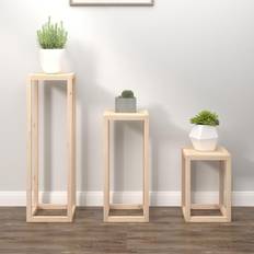 VidaXL Vasi da Giardino vidaXL 3 Piece Plant Stand Set Pine