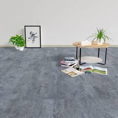Pavimenti in Plastica vidaXL Listoni Pavimenti Adesivi 20 pz PVC 1,86 m Marmo Grigio
