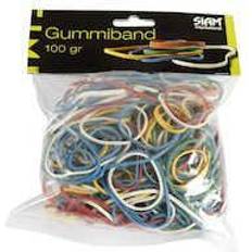 Diversen Gummiband sorterade storlekar 100g