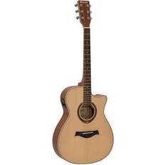 Elektriske guitarer på tilbud Dimavery DIMAVERY AW-420 Western guitar, Sapele,nature