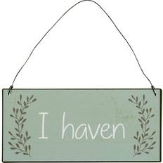 Metalskilt "I haven"
