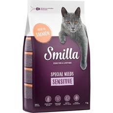 Smilla Mascotas Smilla Adult Sensitive Sem Cereais Com Salmío - 4 kg