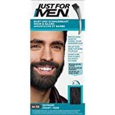 Just For Men M55 Colorante para bigote y barba, color negro, elimina las canas para un aspecto más tupido y abundante