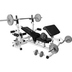 Træningsmaskiner Gorilla Sports Multigym IRON White 108kg Pakke 108 kg