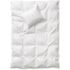 Percale - Vita Påslakan Cura of Sweden Bomull Påslakan Vit, Grå (200x90cm)