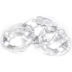 Transparent Penisringe Cloud 9 Cockring Combo Beaded Clear Clear