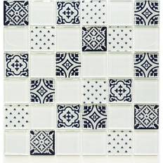 HUH Mosaik Kristallmosaik Vit/Mönster Pris Per Ark 30x30cm