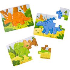 Toys Dinosaur Puzzles Set Wooden Jigsaw