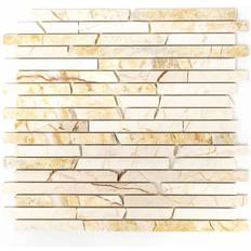 Brick mosaik HUH Mosaik Brick Gold Cream Mos Brick 2807 Pris/Ark