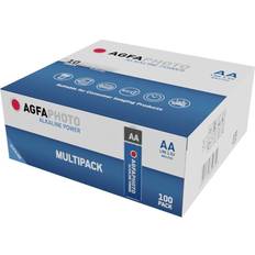 Aa batteri 100 AgfaPhoto Batteri AA (R6) Alkaliskt AgfaPhoto Power LR6 1.5 V 100 st