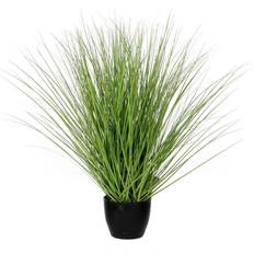 Plantas Artificiales Hierba Verde Pvc Con Maceta 11.5x50 cm Planta Artificial