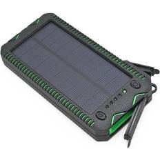 Aurinkopaneeli PowerBank Laturi 10 000 mAh Aurinkolaturi Black