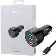 Aukey Baterías y Cargadores Aukey CC-T11 mobile device charger Black Auto