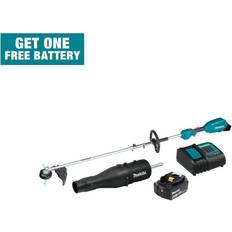 Multi-tools Makita 18V LXT Brushless Cordless Couple Shaft Power Head Kit w/13 in. String Trimmer & Blower Attachments, 4.0Ah