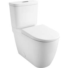 Grohe Water Toilets Grohe Essence 2-piece 1.28/1.0 GPF Dual Flush Elongated Toilet in Alpine White, Seat Included