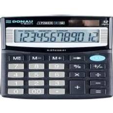 Kalkulatorer Donau calculator TECH office calculator, 12-digit. display, dim. 125x100x27 mm, black