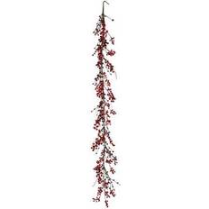 Vickerman 6' Red Snow Berry Garland