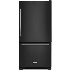 Black Integrated Refrigerators KitchenAid 19 cu. Bottom Black