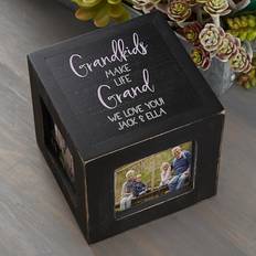 Posters Grandkids Personalized Photo Cube In Black