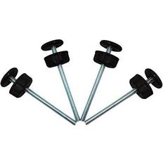 Svarta Grindar Baby Gate Guru Extra Long M8 (8mm) Spindle Rods for Pressure Mounted Baby and Pet Safety Gates 4 Pack Replacement Set (8mm, Black)