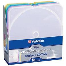 Uncategorized Verbatim 93804 Trimpak Color CD DVD Cases, Pack of 10