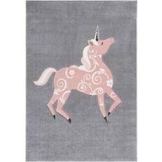 Kid's Room Safavieh Carousel Kids Gray/Pink 4 Animal Print Solid Color